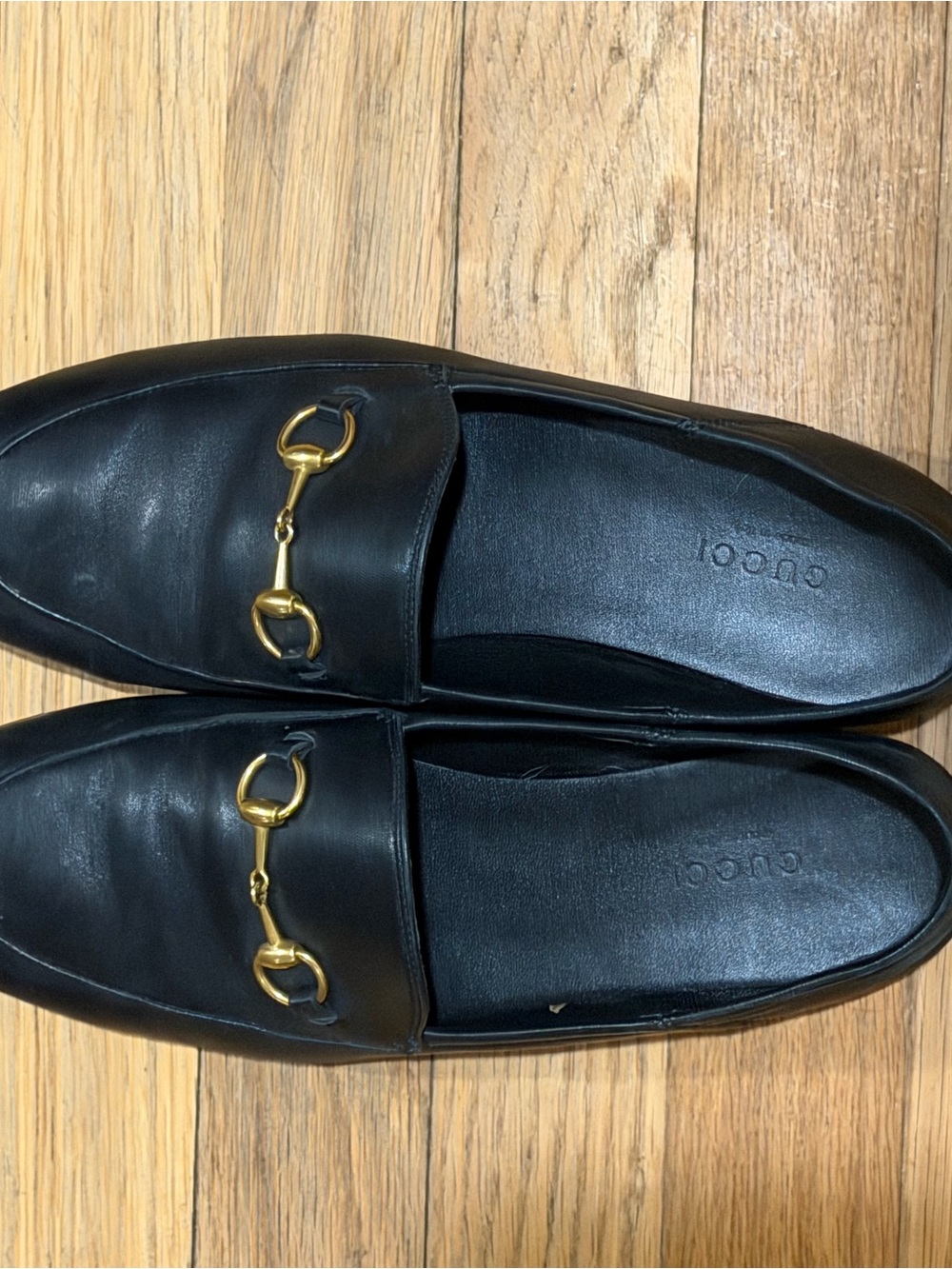 Gucci Black Leather Horsebit Slip-On Loafers - women’s brixton